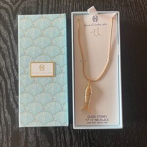 House of Harlow 1960 Gold Fish Charm Necklace